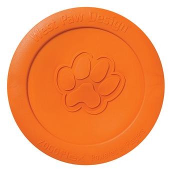 West Paw Zisc Dog Chew Toy Disc (Orange, Large)