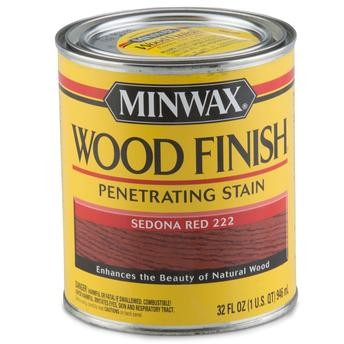 Minwax 700434444 Wood Finish Penetrating Stain (946 ml, Sedona Red)