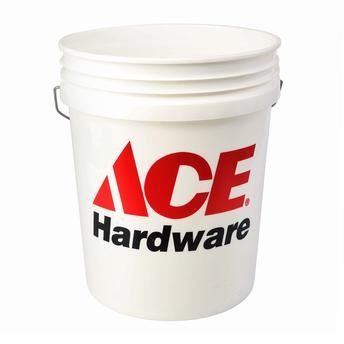 Ace Plastic Pail Paint Bucket (18 L, White)