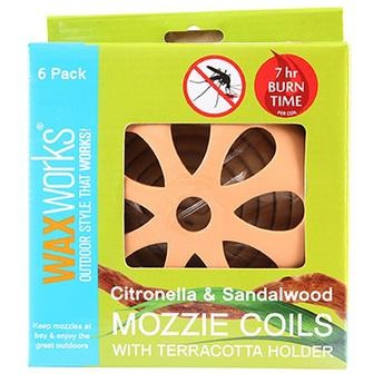 Waxworks Incense Coil With Holder (Pack of 6, Citronella)