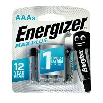 Energizer Max Plus AAA Alkaline Battery (8 pcs)