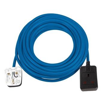 Brennenstuhl Extension Cable (240 V, 14 m, Blue)