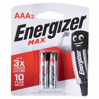 Energizer Max AAA Alkaline Batteries (2 pcs)