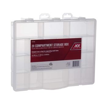 Ace Plastic 20 Compartment Storage Box (6.8 x 30 x 36 cm, Large)