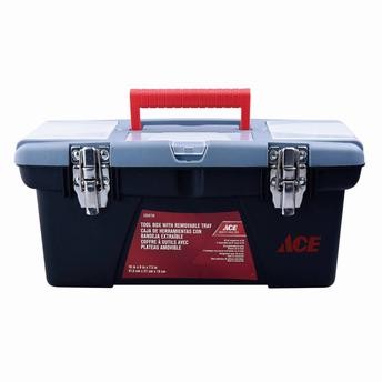 Ace Plastic Tool Box W/Removable Parts Tray (41.5 cm)