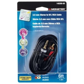 Monster Just Hook It Up Stereo Adapter Cable (1.8 m)