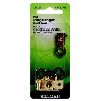 Hillman AnchorWire Large Flat Steel Ring Hanger Pack (4 Pc.)
