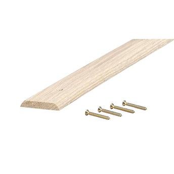 عتبة باب بقمة مسطحة خشبية مع عازل إم دي (0.8 × 4.45 × 91.44 سم)