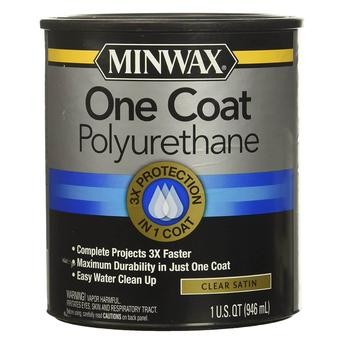 Minwax One Coat Polyurethane (946 ml, Clear Satin)