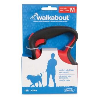 Petmate Walkabout Retractable Dog Leash, Medium