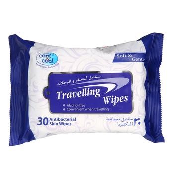 Cool & Cool Travelling Wipes (30 Sheets)