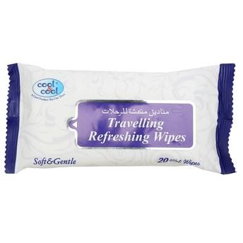 Cool & Cool Refreshing Travel Wipes (20 sheets)