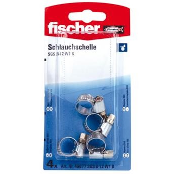 Fischer Hose Clamp, SGS 8-12 W1 K Pack (4 Pc.)