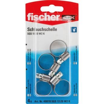 Fischer Hose Clamp, SGS 12-20 W1 K Pack (4 Pc.)