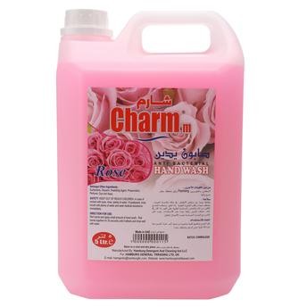 صابون يدين مقاوم للبكتيريا برائحة الورود شارم إم (5 لتر)