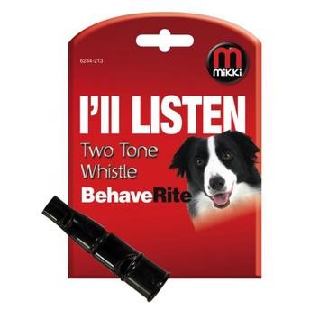 Mikki I’ll Listen BehaveRite Two-Tone Whistle for Dogs (Small)