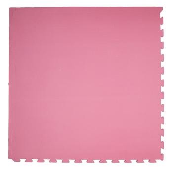 Tinyann Interlocking Foam Activity Mat (100 x 100 x 2 cm, Pink)