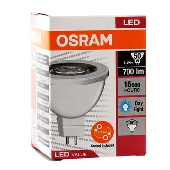 Osram LED Value GU5.3 LED Lamp, MR16 (7.5 W, Day Light)