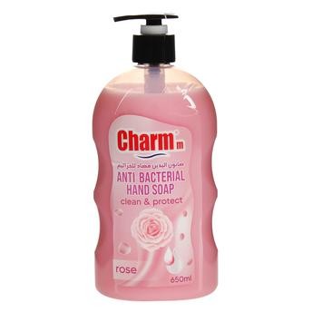 Charmm Anti-Bacterial Hand Soap, Rose (650 ml)