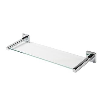 GoodHome Alessano Glass Bathroon Shelf (480 x 155 mm)