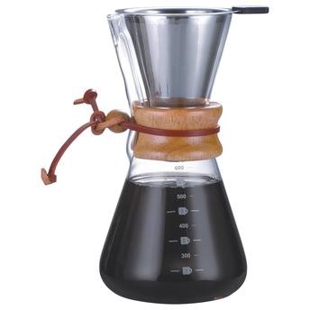 ماكينة تحضير قهوة بصب علوي نيوفلام (600 مل، 12.50 × 12.50 × 22.50 سم)