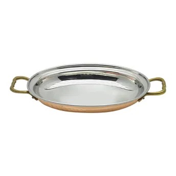 Raj Copper Oval Dish