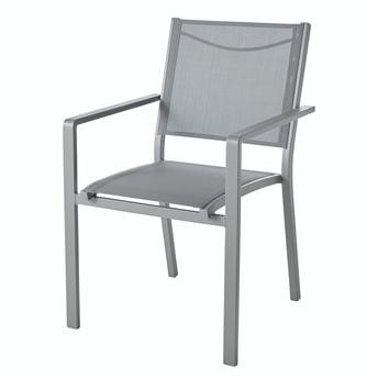 كرسي ألومنيوم وبوليستر قابل للتكديس بمسند ذراع جودهوم باتز (560 × 600 × 860 ملم)