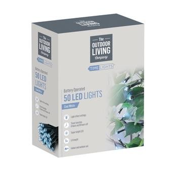 سلسلة أنوار LED ذا أوت دور ليفينج كومباني تايم لايتس (500 سم، أبيض بارد)