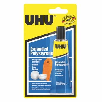 UHU Expanded Polystyrene Glue Tube (33 ml)