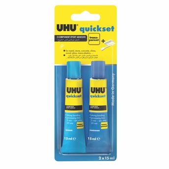 UHU Epoxy Quick Set Glue Tube (15 ml, 2 Pc.)