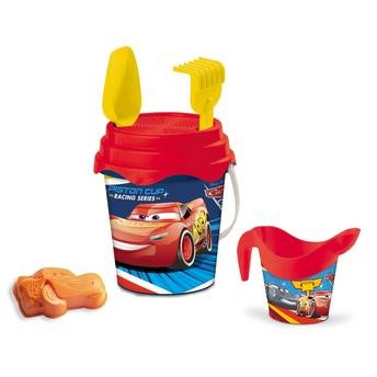 Mondo Cars 3 Deluxe Plastic Bucket Set (17 cm, 6 Pcs)