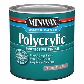 Minwax Polycrylic Protective Finish (236 ml, Clear Ultra Flat)