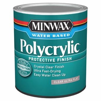 Minwax Polycrylic Protective Finish (946 ml, Clear Ultra Flat)