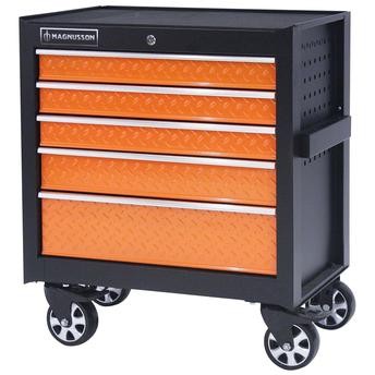 Magnusson Steel 5-Drawer Trolley Cabinet (45.8 x 68 x 79.4 cm)