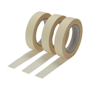 Diall Single-Sided Masking Tape Pack (24 mm x 50 m, 3 Pc.)
