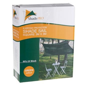 Square HDPE Shade Sail Shadepro (300 x 300 x 300 cm)