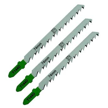 Universal Steel T-Shank Jigsaw Blade Pack for Wood (5-50 mm, 3 Pc.)