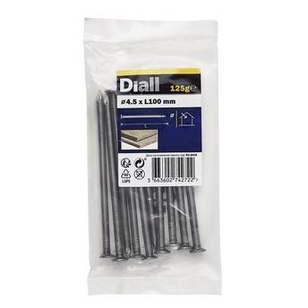 Diall Carbon Steel Round Wire Nail Pack (4.5 x 100 mm)