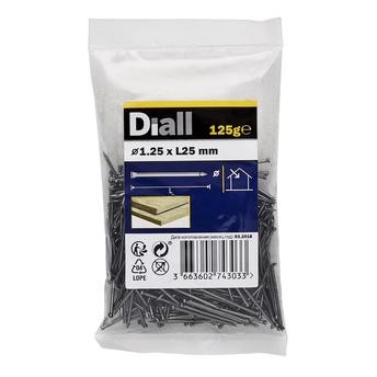 Diall Carbon Steel Lost Head Nail Pack (1.25 x 25 mm)