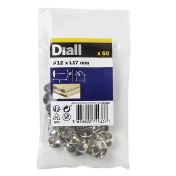 Diall Nickel-Plated Steel Upholstery Nail Pack (12 mm, 50 Pc.)