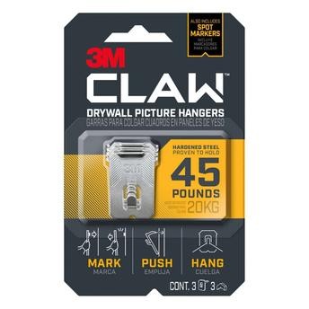 3M Claw Steel Drywall Picture Hanger Pack (3 Pc.)