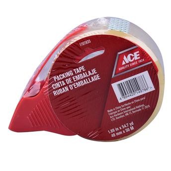 Ace Packing Tape W/Dispenser (48 mm x 50 m, Clear)