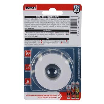 Soudal Fix All Transparent Mounting Tape Ultra
