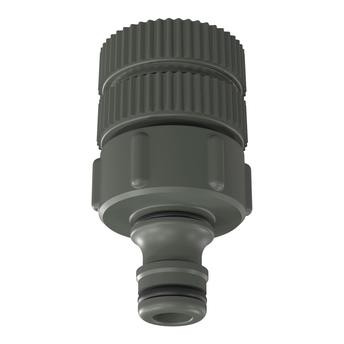 Verve Plastic 3-In-1 Outdoor Tap Connector (7 x 3.7 x 1.25 cm)
