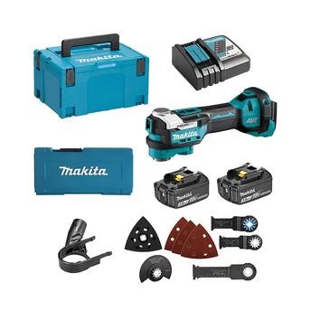 Makita Brushless Cordless Oscillating Tool W/Multi Tool Accessories & Dust Attachment (18 V)