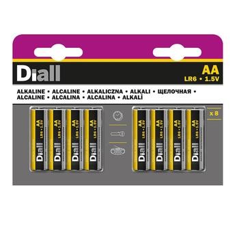 Diall AA Alkaline Battery Pack (8 Pc.)