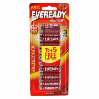 Eveready AA Battery Pack (15 Pc. + 5 Free)