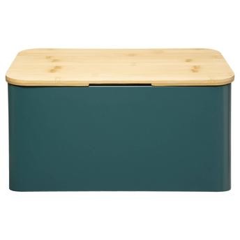 صندوق خبز معدني مع لوح تقطيع خيزران 5فايف (37 × 22.5 × 23.5 سم)