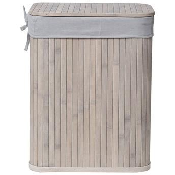 Tendance Bamboo Rectangular Laundry Basket (36.5 x 28.5 x 47 cm)