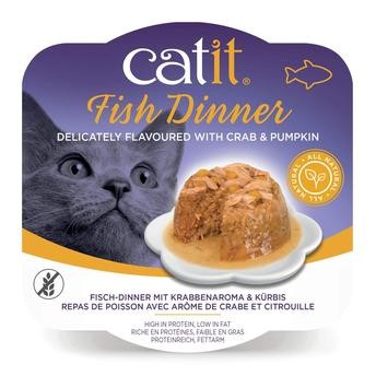 طعام قطط فيش دينر كاتيت (سلطعون ويقطين، 80 جرام)